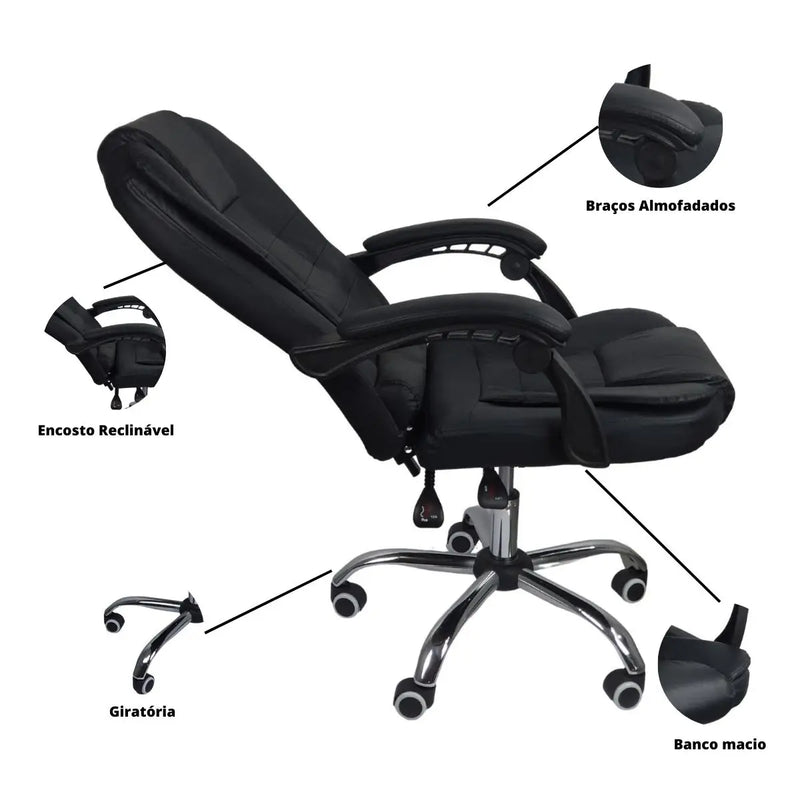 Reclining 2 Chair Office Chairs Kit