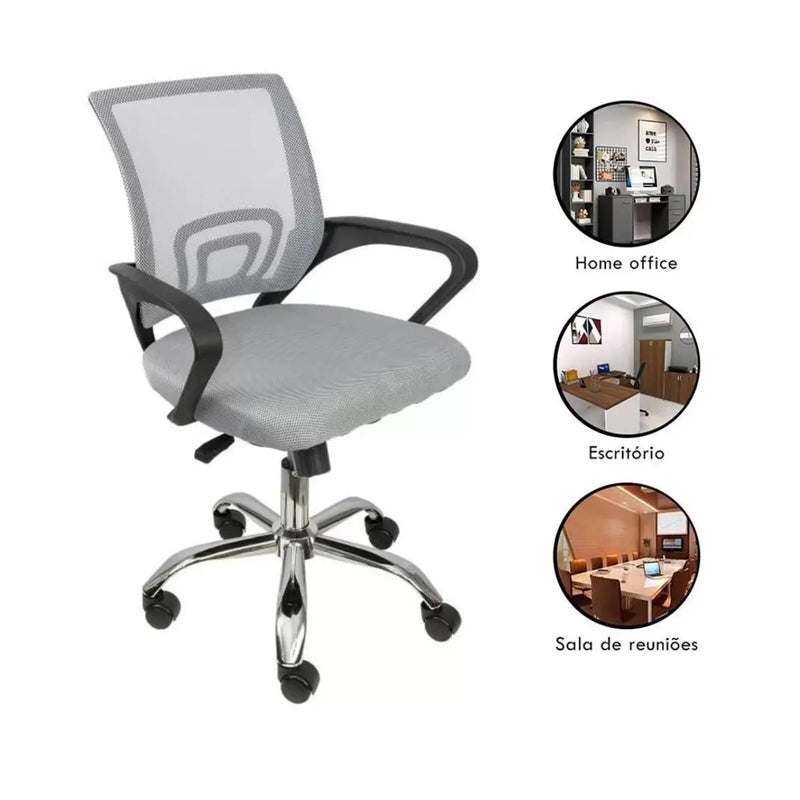 Begonia Grey Ergonomic Mesh Screen Office Chair