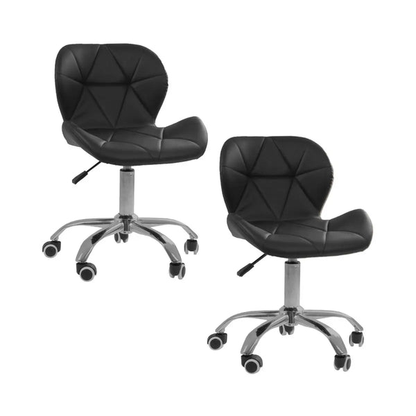 Kit 02 Office Chairs Eiffel Slim Adjustable Swivel Base