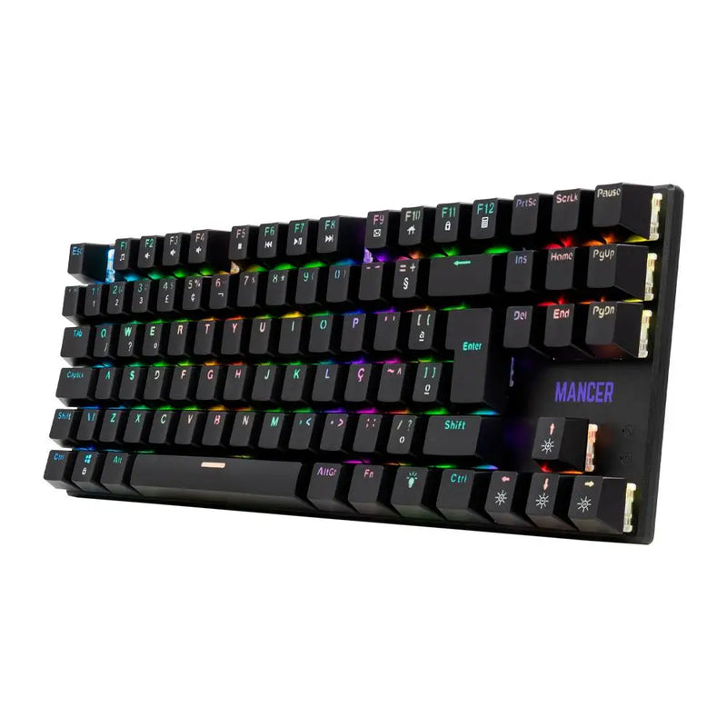 Teclado mecanico Gamer Mancer Ghoul MK2, RGB, ABNT2, Huano Blue Switch, Black, MCR-GHM2-RGB01BU Keyboard