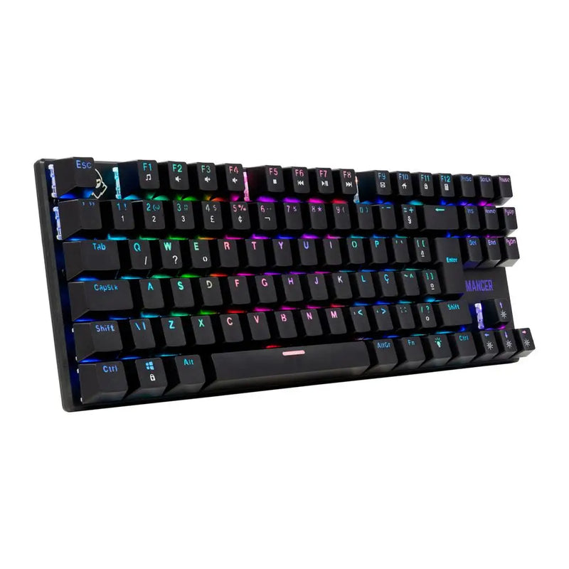 Teclado mecanico Gamer Mancer Ghoul MK2, RGB, ABNT2, Huano Blue Switch, Black, MCR-GHM2-RGB01BU Keyboard