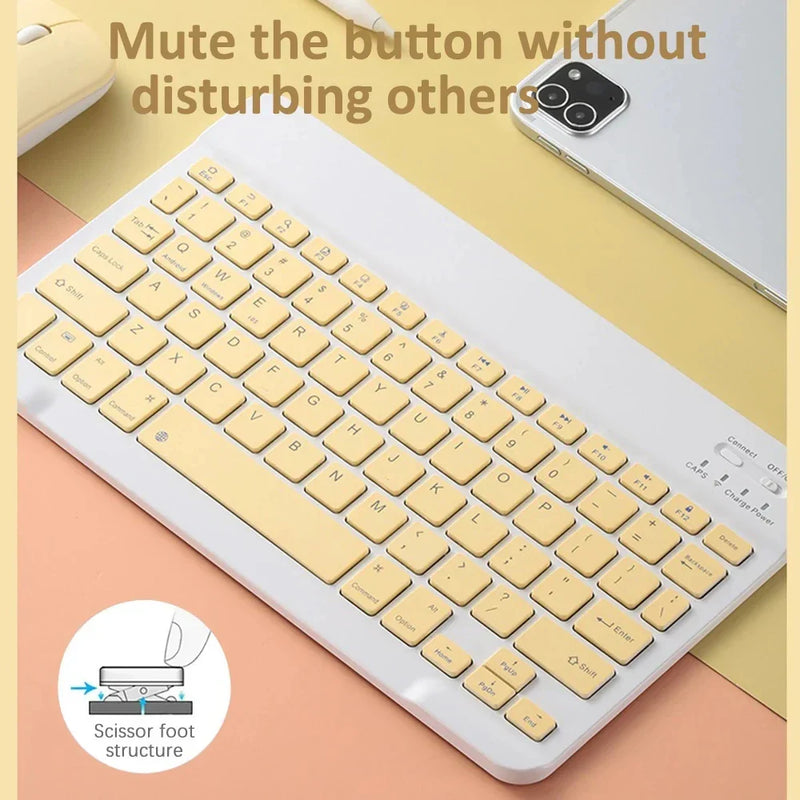 Bluetooth-compatible Keyboard and Mouse For iPad Xiaomi Samsung Huawei Phone Tablet Wireless Keyboard For Android IOS Windows