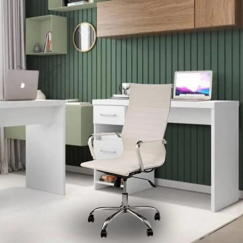 Swivel Office Chair Tall White