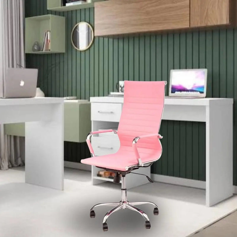 Swivel Office Chair Tall Pink